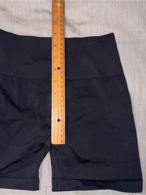 Aurola Black High Waist Bike Shorts 4”, Small, From Amazon thumbnail 8