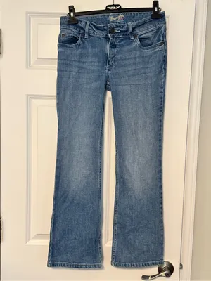 Womens Wrangler Retro Mae 09MWZUH Cowgirl Western Light Wash Bootcut Jeans 7x30 thumbnail 3