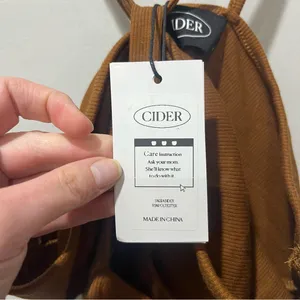 NEW Cider halter‎ Crop top Size Small Brown Spaghetti Strap thumbnail 6