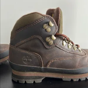 Timberland Women's Dark Brown Leather Boots Sz‎ 6.5 thumbnail 9