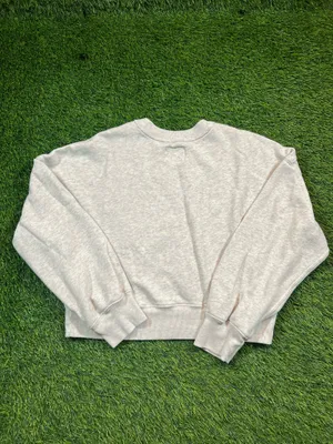 Abercrombie & Fitch New York NYC Graphic Cropped Sweatshirt Womens XS Gray thumbnail 2
