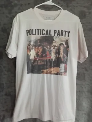 riot society White 'Political Party' Graphic Tee thumbnail 1