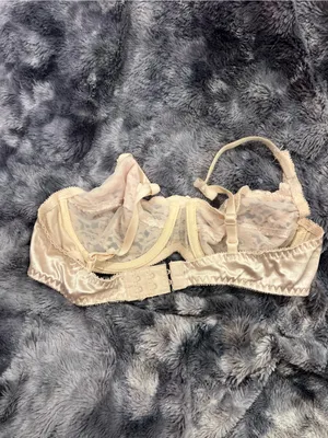 Vintage Lace Underwire Bra - Cream thumbnail 2