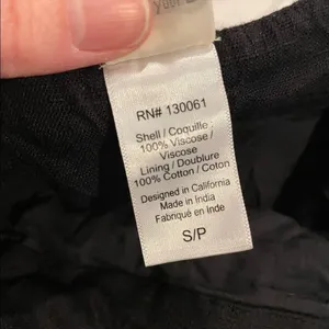 L Space Black Cropped Straight Leg Tie Waist Casual Pants Womens S Revolve Beach thumbnail 9