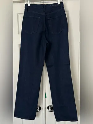 Favorite daughter The Jennifer Super High Waist Straight Leg Jeans dark wash 26 thumbnail 4