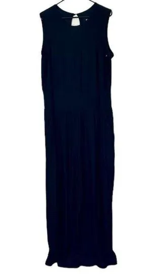 NEW Ookie & Lala Sleeveless Wide Leg Black Jumpsuit - Size: XL thumbnail 1