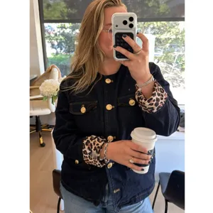 MAEVE Oversized Denim Jacket in Denim Medium Blue Size XL thumbnail 2