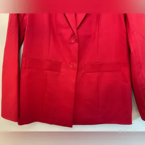 Set of 2 Show Me Your Mumu NWT Red Major Blazer Jacket & Dj Cropped Pants Size S thumbnail 8