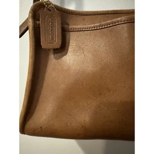 Vintage COACH NYC New York Legacy‎ British Tan Leather Shoulder Bag Purse USA thumbnail 3