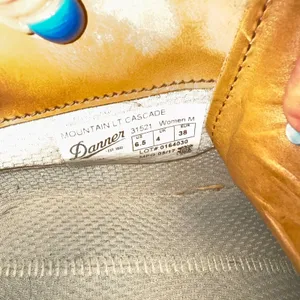 Danner Mountain Light Tan Leather Hiking Boots Made in USA Vibram Sole Size 6.5‎ thumbnail 9