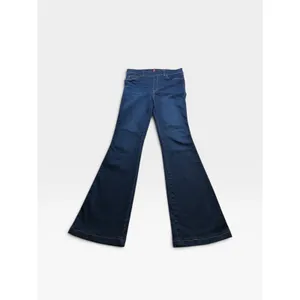 Spanx Flare Jeans Midnight Shade Dark Wash High Rise Pull On Size Medium Tall thumbnail 2