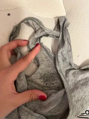Calvin Klein grey modern cotton unlined bralette thumbnail 7