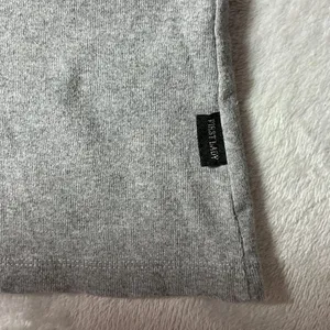 Gray First Lady‎ Short Sleeve Scoop Neck Top Tee Basic Casual thumbnail 3