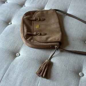 Lauren Ralph Lauren Brown Leather Suede Cow Leather Brown Saddle Crossbody Bag thumbnail 3