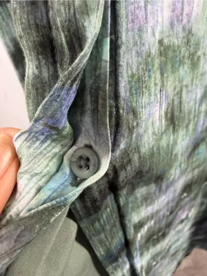 Bella Dahl Sleeveless Tie Waist Maxi Dress in Green Blue Purple Tie-Dye‎ Size XS thumbnail 4