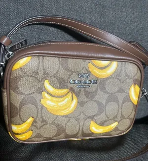 Coach Mini Jamie camera bag in Signature coated canvas Banana Print Crossbody thumbnail 1