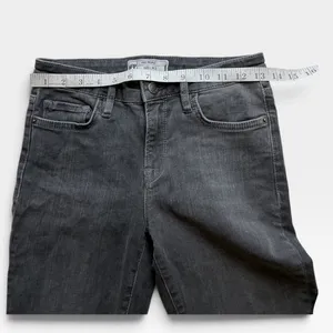 Free People Grey High Rise Flared Jeans Raw Hem W26 61502-16515125 thumbnail 5