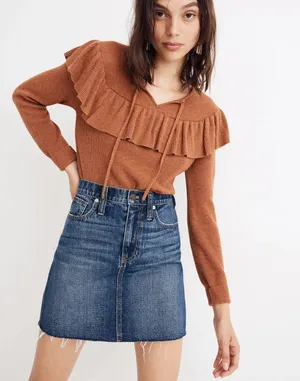 Madewell Rigid Denim A-Line Skirt thumbnail 5