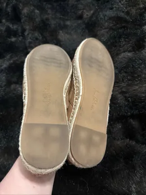 Sam Edelman - Khloe Leather Slip-On Espadrilles Latte Women's Size US 8.5 thumbnail 4