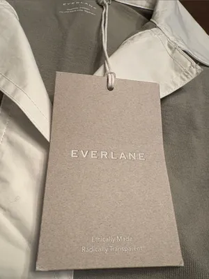 Everlane Women’s short sleeve organic cotton Polo dress sage green Size XXS NWT thumbnail 9