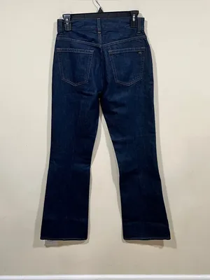 NWT Madewell The Vintage Flare Jean size 25 denim blue dark high rise thumbnail 9