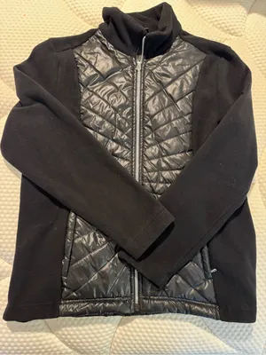 ZeroXposur Quilted Front Puffer Jacket with fleece sleeves thumbnail 1