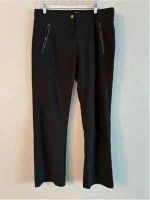 Women's Lolë Black Trek Fleece Lined Chino Pants Size L thumbnail 2