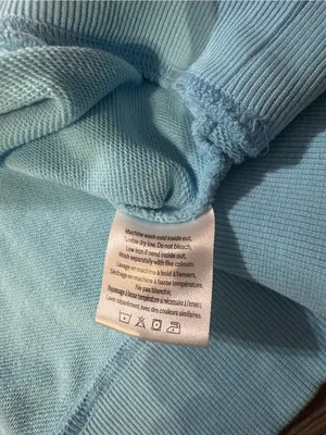 Year of Ours Sky Blue Relaxed Crewneck Sweatshirt thumbnail 6