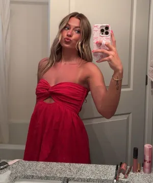 Red mini dress thumbnail 1