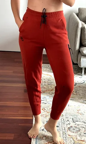 Nike Tech Fleece Jogger Pants Women's Size XS Red thumbnail 1