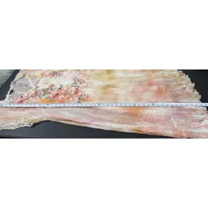 Fairycore Whimsical Butterfly Boho Floral Maxi Dress Crinkle Sheer Romantic XL thumbnail 9