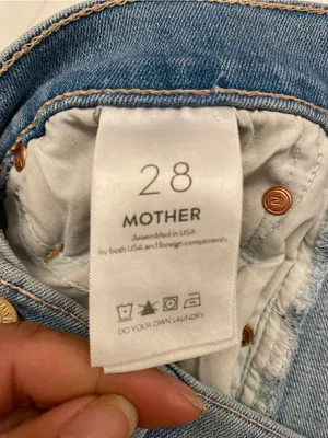 MOTHER Light Blue Cropped Straight thumbnail 12