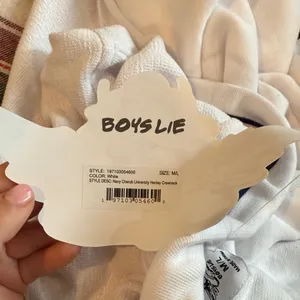 Boys Lie Navy Cherub University Henley Crewneck thumbnail 3