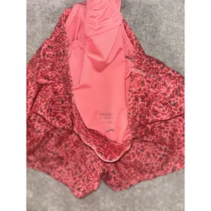 Nike Women's One Dri-FIT Mid-Rise 3" Brief-Lined‎ Shorts, Coral Chalk Xs NEW thumbnail 4