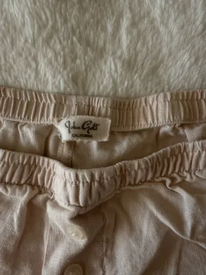 Brandy Melville Light Pink Linen Mini Shorts thumbnail 4