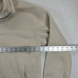 Patagonia Synchilla‎ Fleece Jacket Women's XL Beige Quarter Zip Pullover READ thumbnail 2