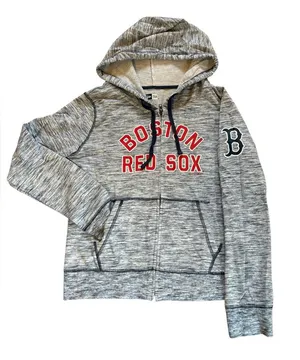 Boston Red Sox New Era Space Dye French Terry Full Zip Hoodie Womens Medium thumbnail 1