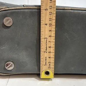 VTG Michael‎ Kors Y2K Distressed Boho Gorpcore Purse Chunky Silver Leather Bag thumbnail 13