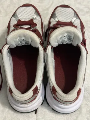 Nike AL8 Dark Team Red Metallic Silver Sneakers Women's Size 6.5 FJ3794-600 thumbnail 9