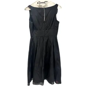 White House Black Market Silk Blend Ruffle V Neck Midi A line Sundress Dress 00 thumbnail 5