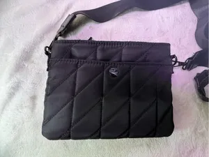 Nollie Black Quilted Crossbody Bag with Detachable Strap thumbnail 2