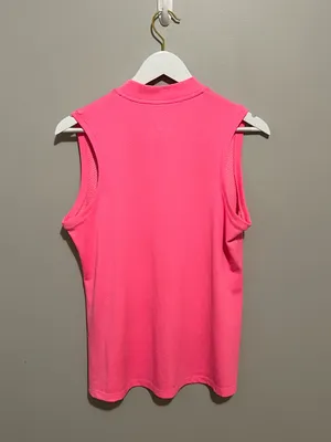 Nike Women’s Hot Pink Sleeveless Dri-FIT Tank thumbnail 2