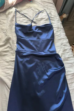 Windsor Prom Dress Blue Navy Long thumbnail 1