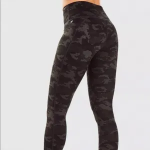 Fabletics Power-hold Black Green Camo 25 in‎ Leggings thumbnail 2