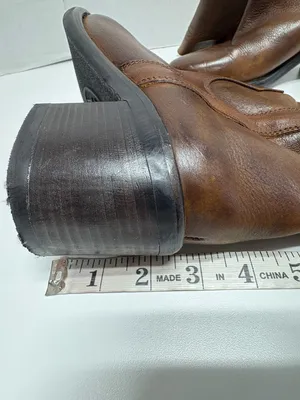 ASH Designer Shoes Cognac Brown Leather Knee -High Boots - Size 38. thumbnail 10