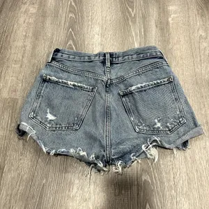 AGOLDE Jaden Surreal High-Rise Denim Cut Off Shorts Size 26 thumbnail 4