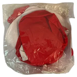 Cat In The Hat Costume Accessory Set Red White Adult Size Hat Gloves Bow tie thumbnail 5