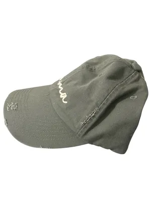 Boutique Olive Green Mama Embroidered Distressed Vintage Baseball Cap Hat thumbnail 2
