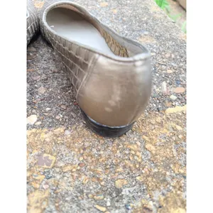 Trotters Womens 8.5‎ Woven Leather Loafers Metallic Pewter Gold Brazil 158-704 thumbnail 9