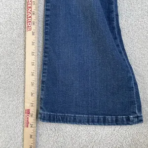 GAP '70s Flare Low Rise Denim Jeans Pants Blue Cotton Women's Size 10 Petite thumbnail 14